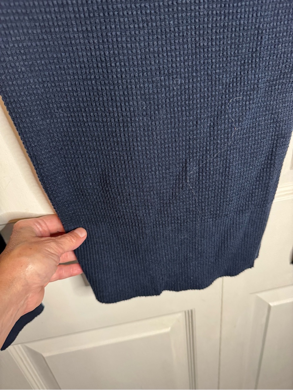 American Eagle Outfitters Navy Shawl-Collar Button Cardigan - Picture 11 of 12